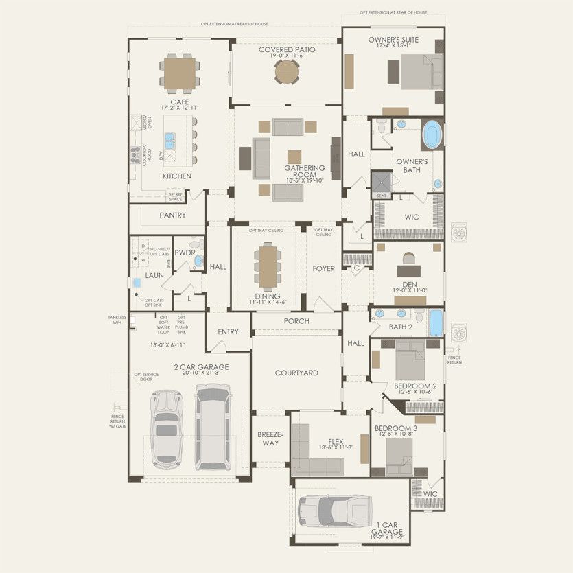 First Floor 3 br / 2.5 ba