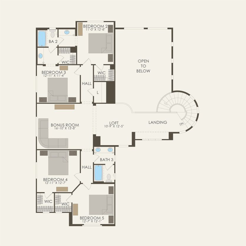 Second Floor 5 br / 3.5 ba
