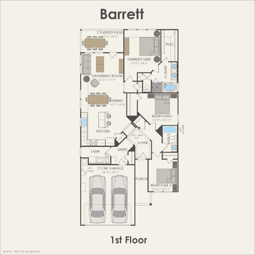 First Floor 3 br / 2 ba