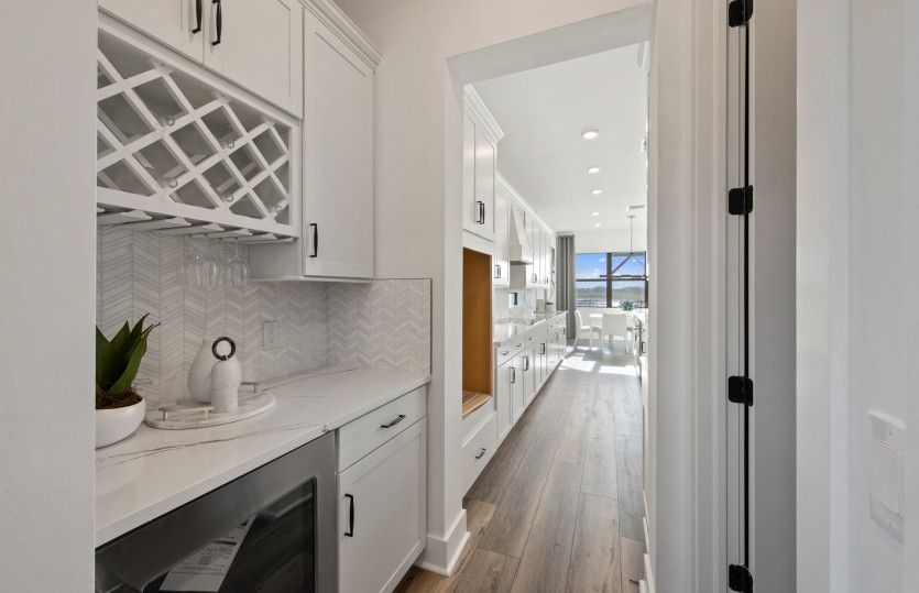 Pantry with optional entertainment package