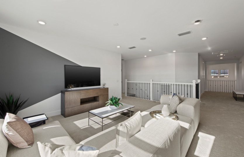 Optional added living space on second floor of home