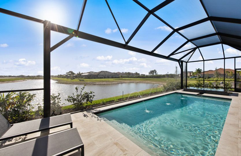 Soak up the Florida sunshine in your screened-in pool