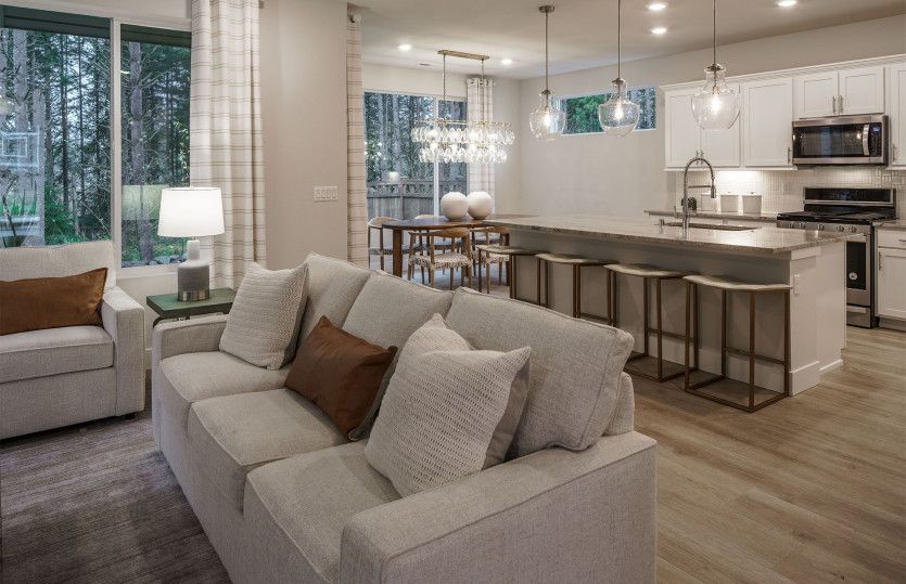 Open great room feel