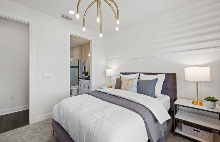 Secondary bedroom on the first floor of home