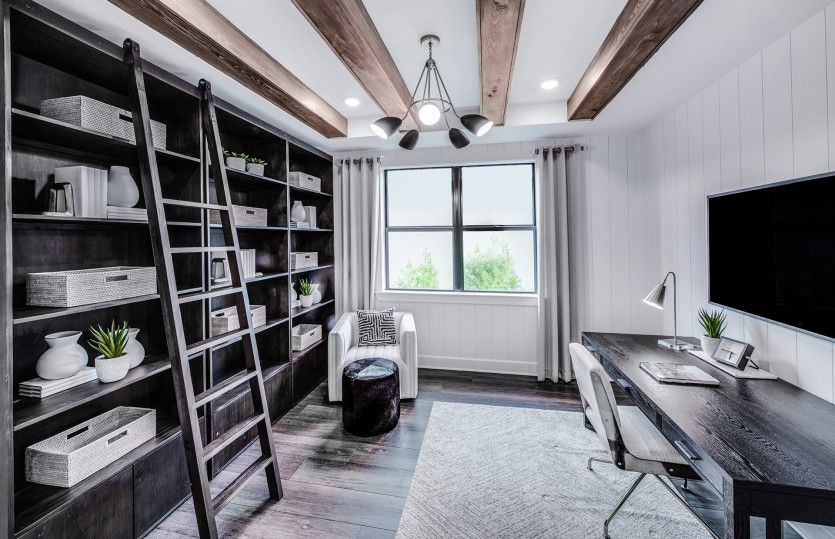 Flex, or optional den with french doors
