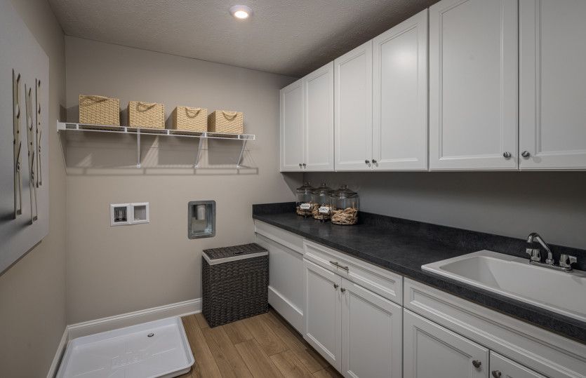Spacious laundry room