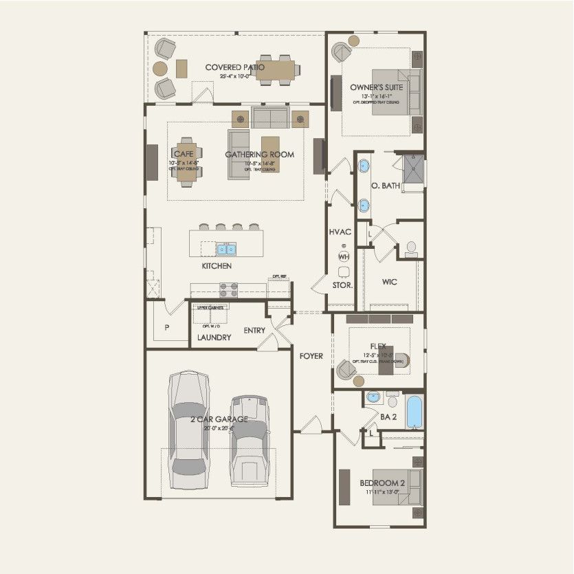 First Floor 2 br / 2 ba