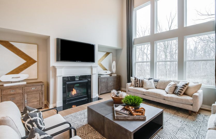 Gathering Room with Fireplace