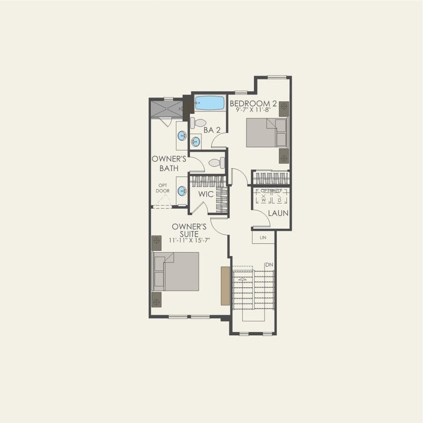 Third Floor 3 br / 3 ba