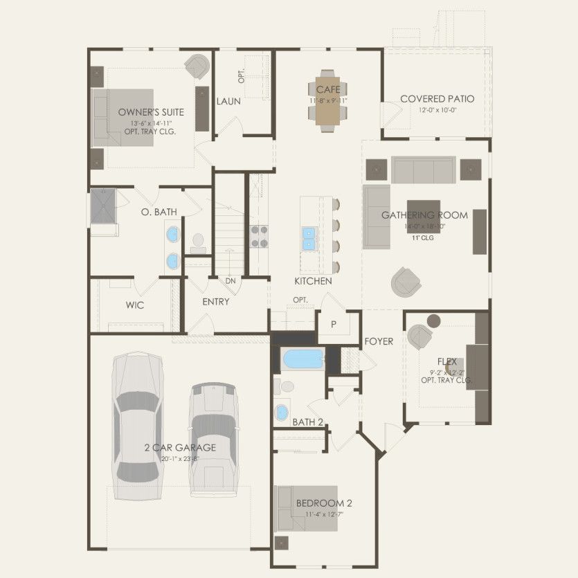 First Floor 2 br / 2 ba