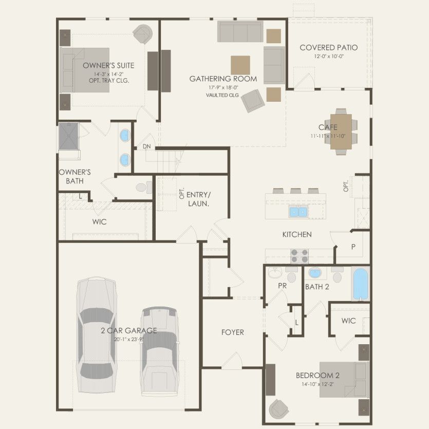 First Floor 2 br / 2 ba