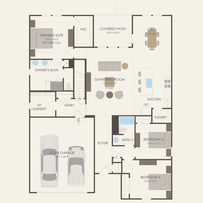 First Floor 3 br / 2 ba