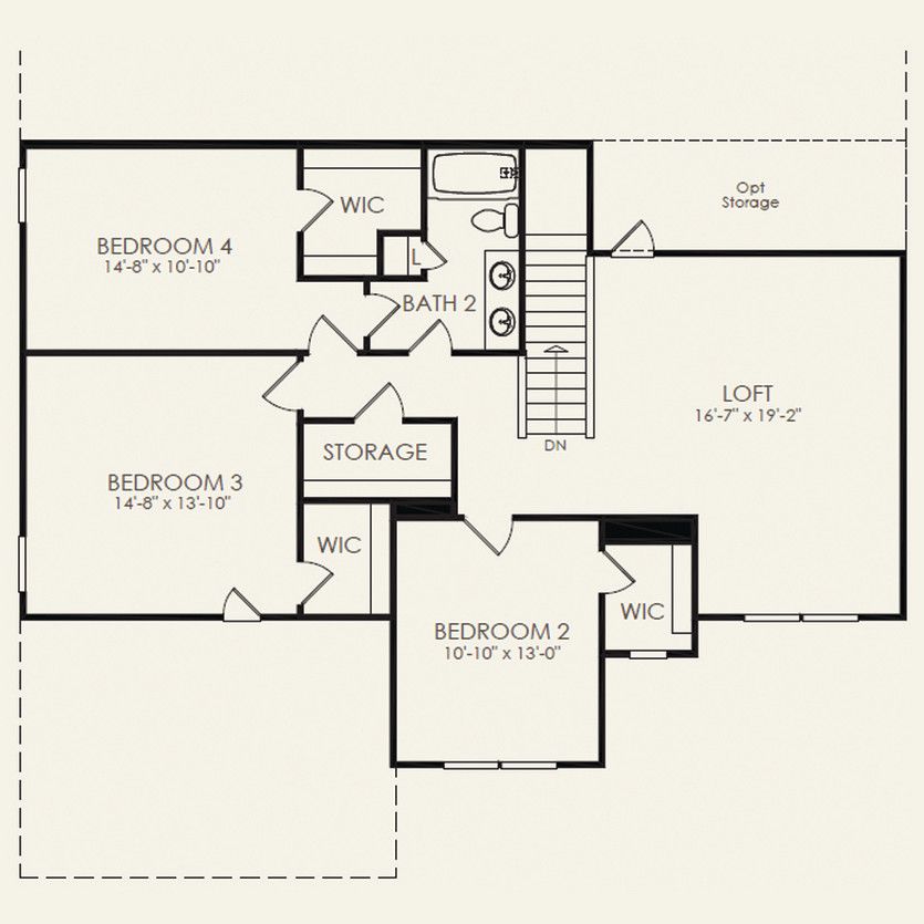 Second Floor 4 br / 2.5 ba