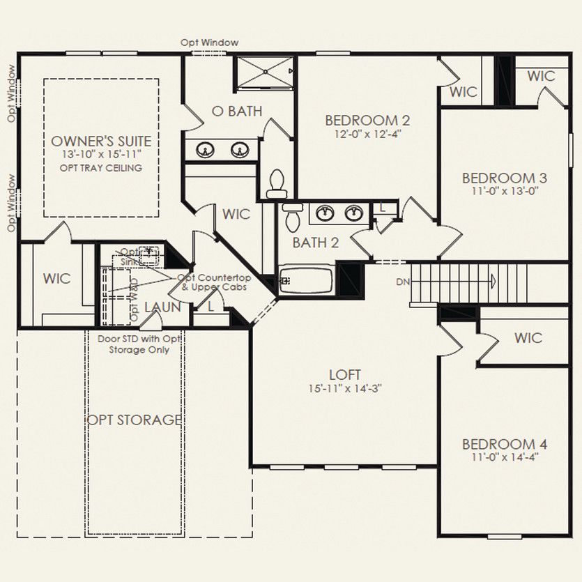 Second Floor 4 br / 2.5 ba