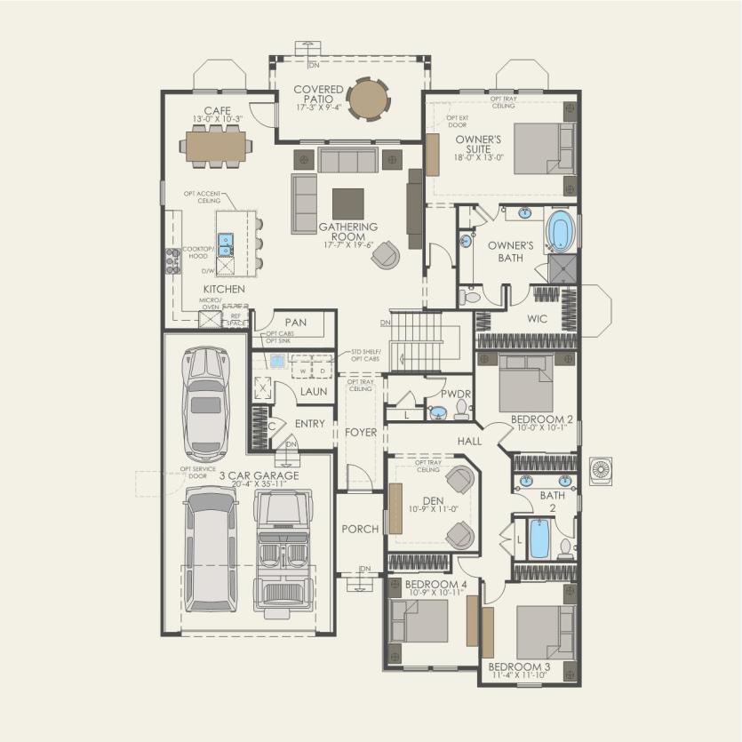 First Floor 4 br / 2.5 ba