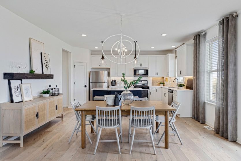 Dining Room, Open to the Kitchen and Adjacent to Gathering Room