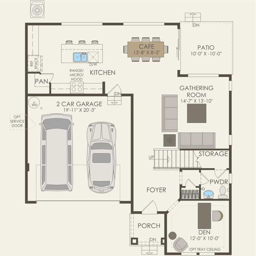 First Floor 4 br / 2.5 ba