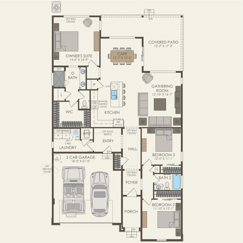 First Floor 3 br / 2 ba