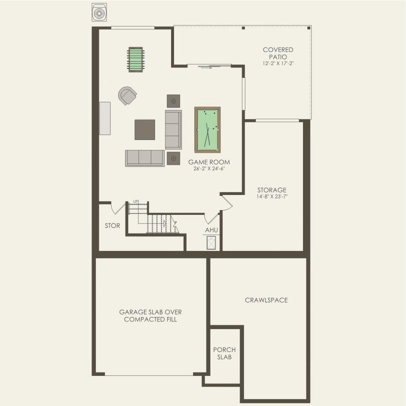 Basement 3 br / 2 ba