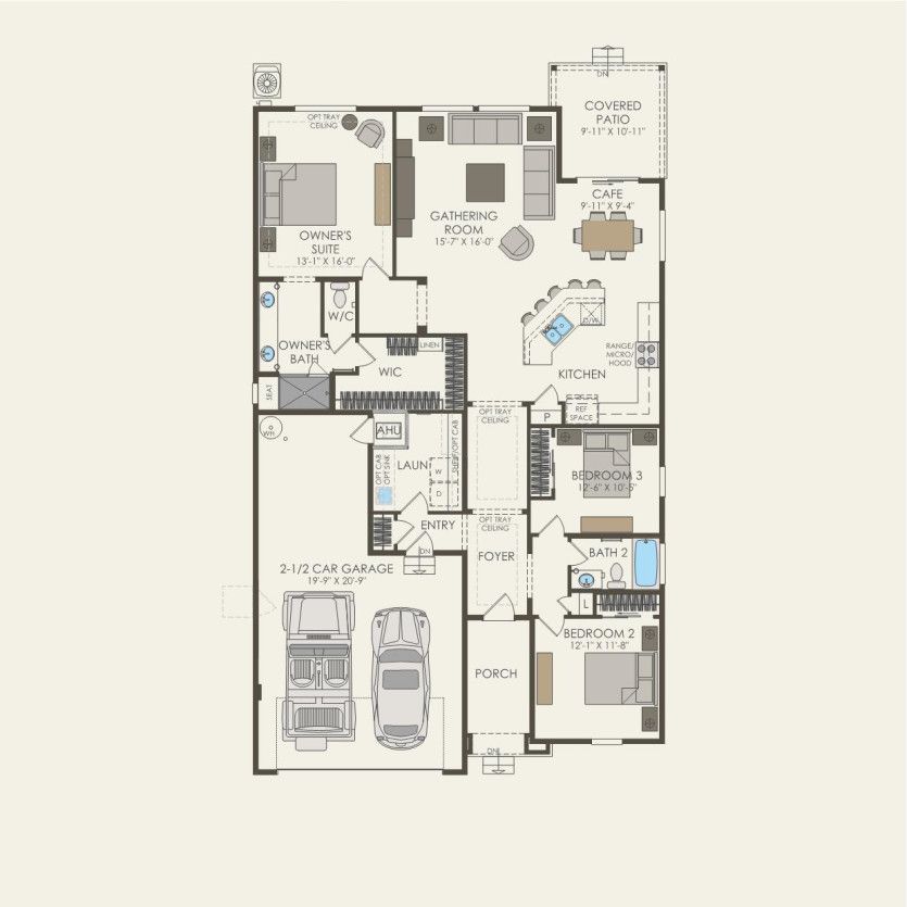 First Floor 3 br / 2 ba
