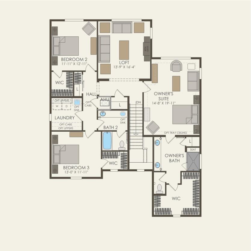 Second Floor 4 br / 3.5 ba