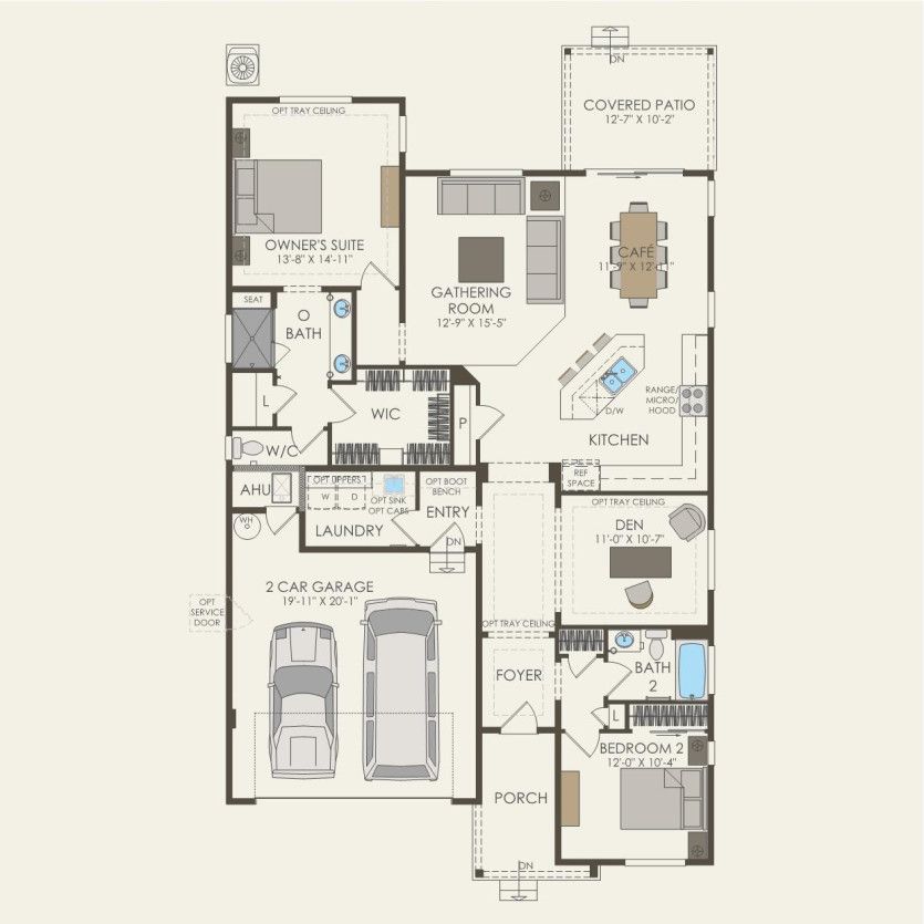 First Floor 2 br / 2 ba