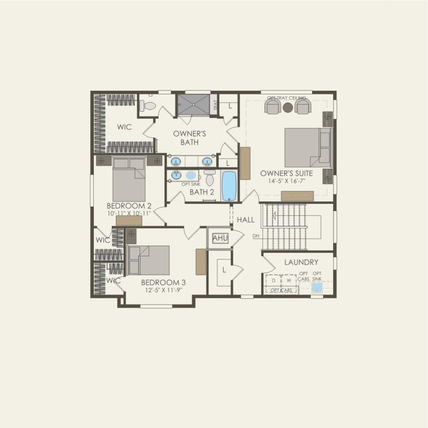 Second Floor 3 br / 2.5 ba