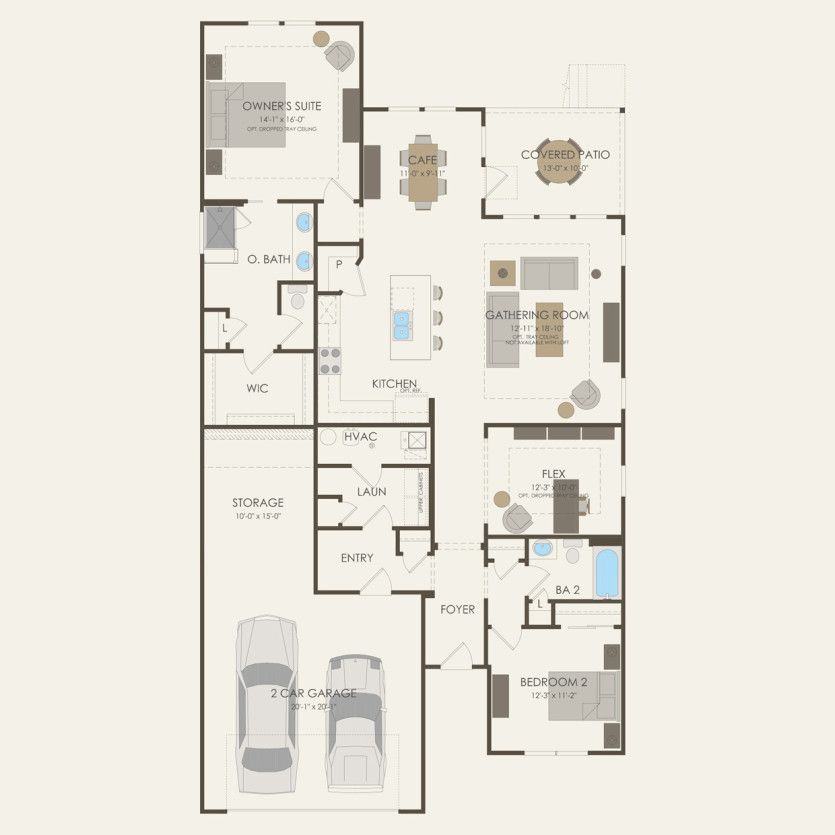 First Floor 2 br / 2 ba