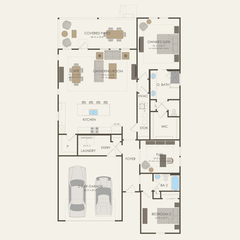 First Floor 2 br / 2 ba