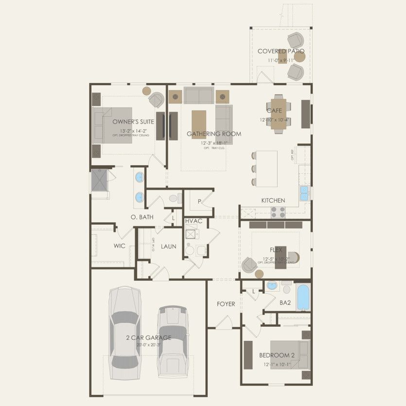 First Floor 2 br / 2 ba