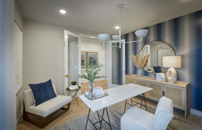 Enjoy privacy and functionality thanks to the upgraded French doors.