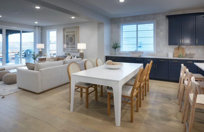 The open concept Manzanita seamlessly connects the kitchen, café, and gathering room.