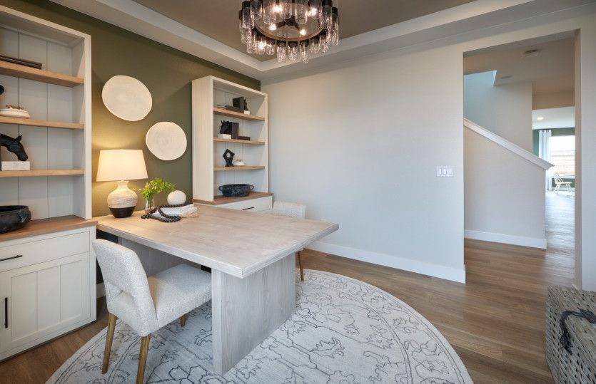 This versatile space can be used as a home office, craft room, and more!
