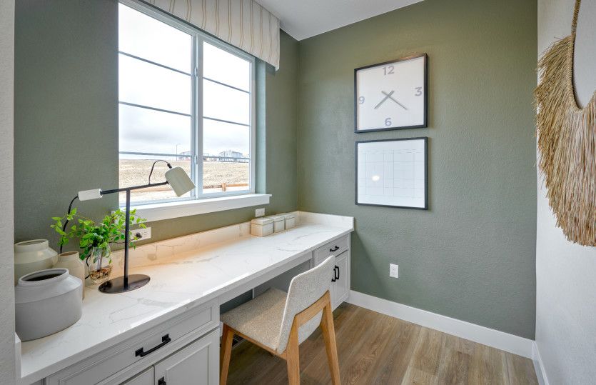 The Pulte Planning Center® is designed for tackling various tasks like homework, bill paying, and mo