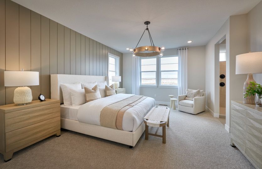 The upstairs owner's suite features a private bath and a large walk-in closet.
