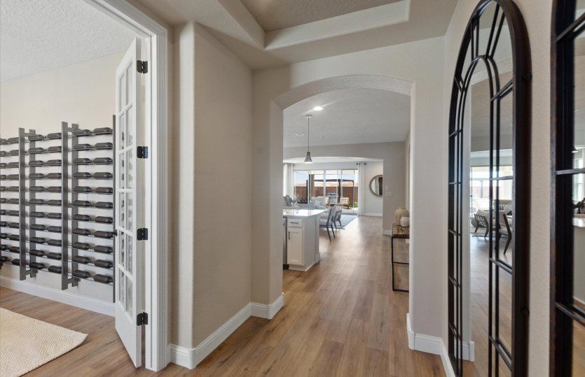The Barletta foyer offers a spacious entryway into your brand-new home.