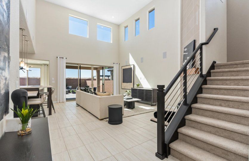 The two-story Yucca boasts a spacious open floor plan throughout.