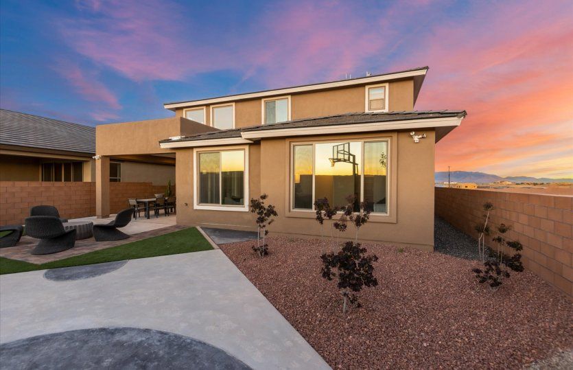 The spacious backyard is perfectly suited for hosting gatherings with friends and family.