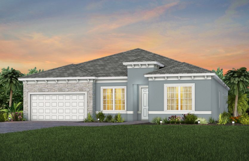 Easley Exterior FM3 with stone