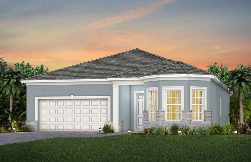 Prestige Exterior FM2 with stone