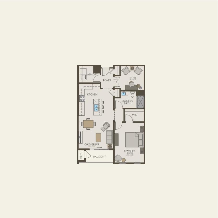 First Floor 1 br / 1 ba
