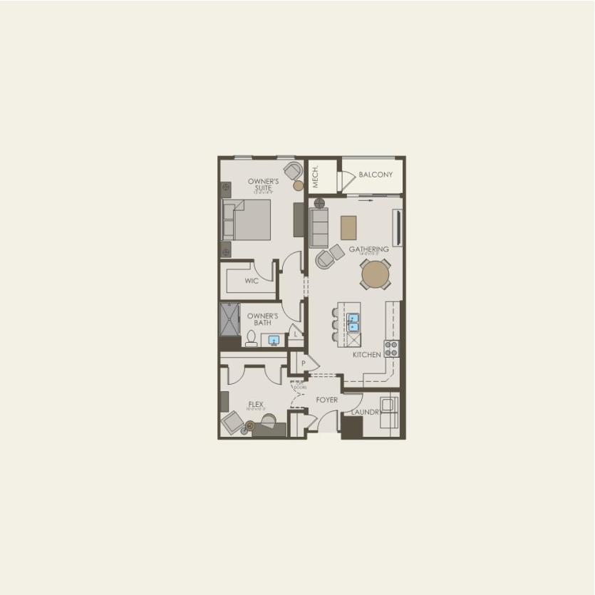 First Floor 1 br / 1 ba