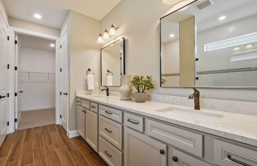 Owner's Bathroom with Dual Vanities