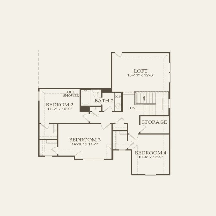 Second Floor 4 br / 2.5 ba