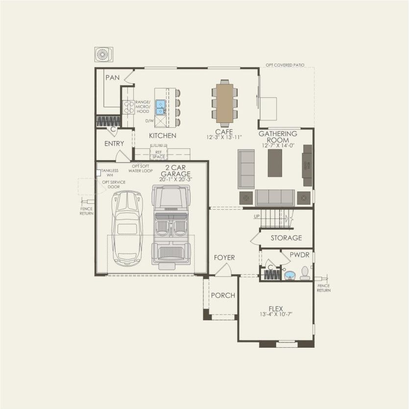 First Floor 4 br / 2.5 ba