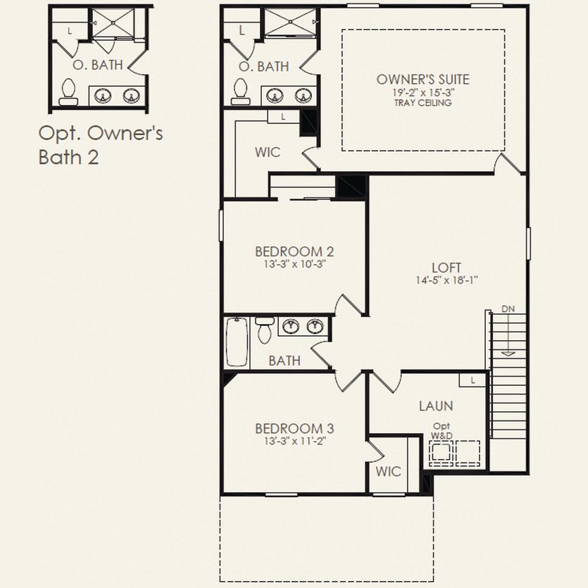 Second Floor 3 br / 2.5 ba