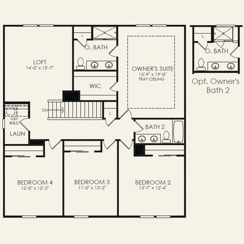 Second Floor 4 br / 2.5 ba