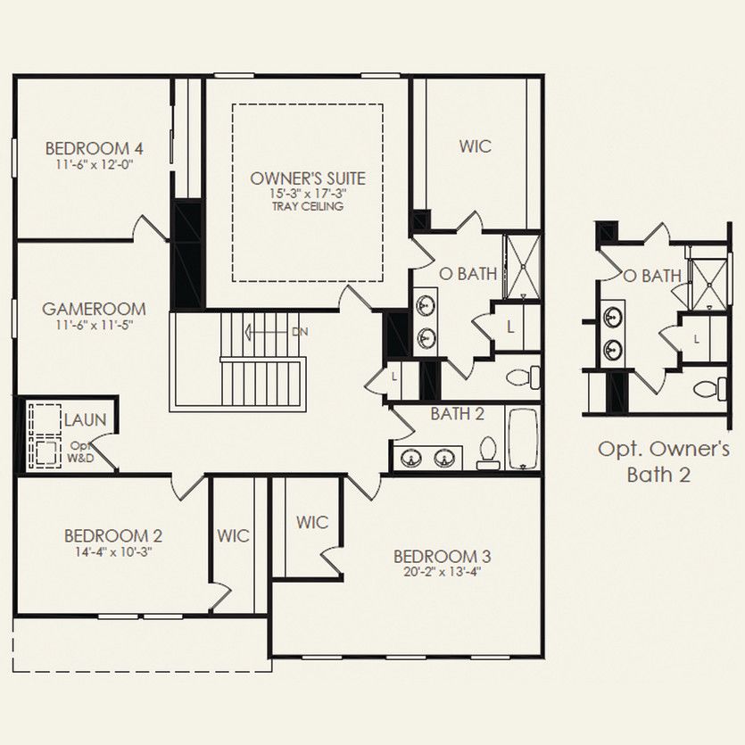 Second Floor 4 br / 2.5 ba