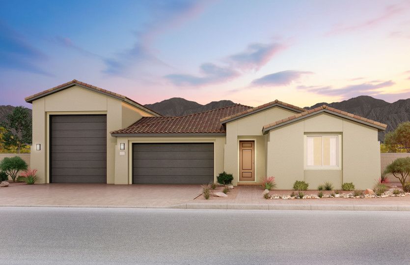 Elevation A with RV Garage