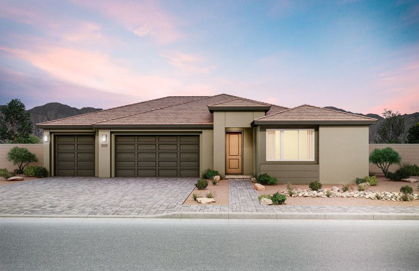 Elevation B with Oversized Garage